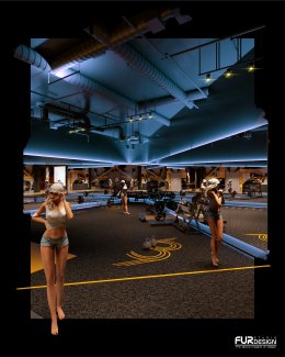 Design, manufacture and installation of stores: Gravity Fitness Ratchapruek